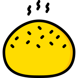 rollo de pan icono