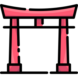 santuário de itsukushima Ícone