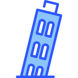 la tour penchée de pise Icône