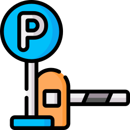 Parking barrier icon