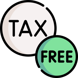 Tax free icon