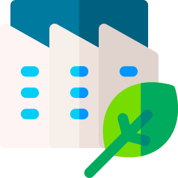 Eco factory icon