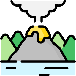 volcán icono