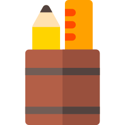 Pencil holder icon