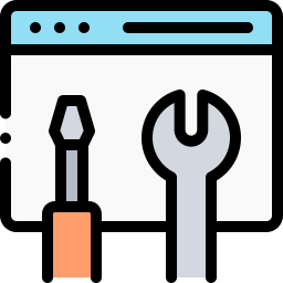 Web maintenance icon