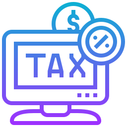 taxe en ligne Icône