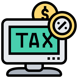 taxe en ligne Icône