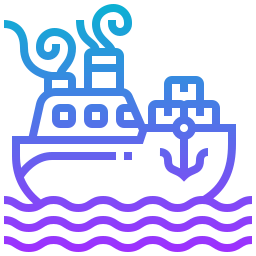 barco de carga icono