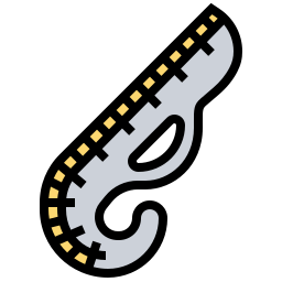 linijka krzywej ikona