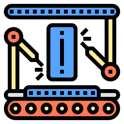 braccio robotico icona