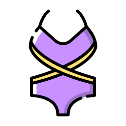 One piece bikini icon