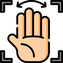 riconoscimento della mano icona