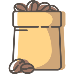 grãos de café Ícone