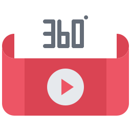 vidéo 360 Icône