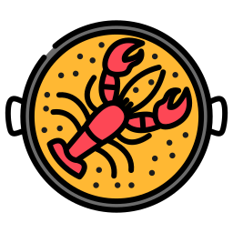 paella mit meeresfrüchten icon