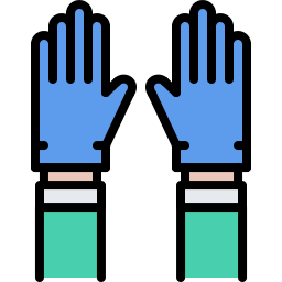guantes de goma icono