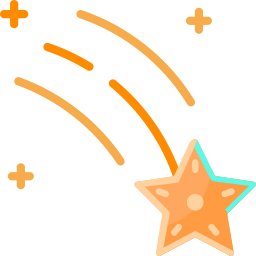 Falling star icon