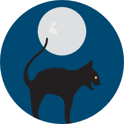 Черный кот иконка