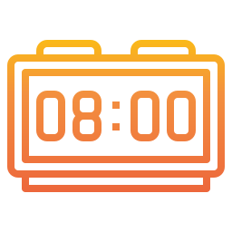 Digital clock icon