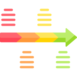 화살표 차트 icon