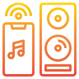 sistema de música icono