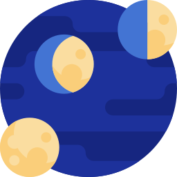 fases da lua Ícone