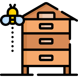 caja de abeja icono