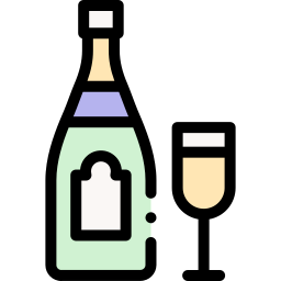 Бокал шампанского иконка