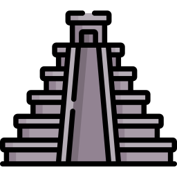 Chichen itza pyramid icon