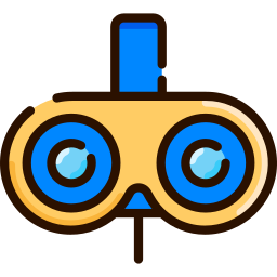 Virtual reality glasses icon