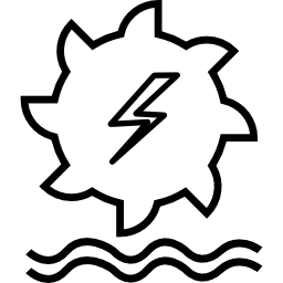 generación de energía hidroeléctrica icono