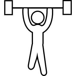 Weight lifter icon