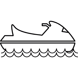 Water jet ski icon