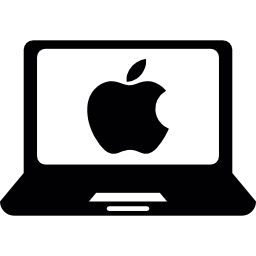 komputer przenośny firmy apple ikona