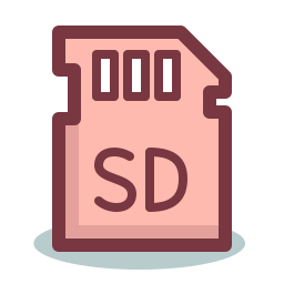 tarjeta sd icono