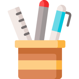 Pencil holder icon