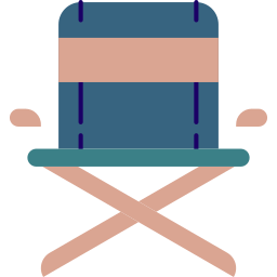 cadeira dobrável Ícone