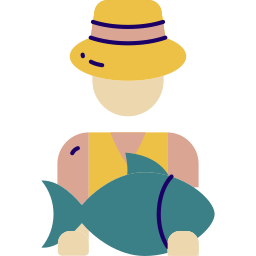 pêcheur Icône