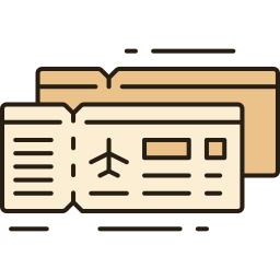 Airplane ticket icon