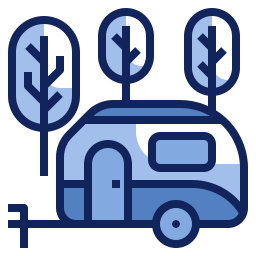 Car trailer icon