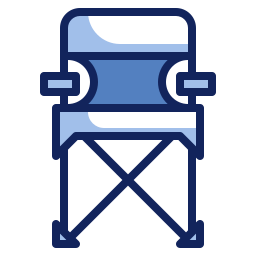 Camping chair icon