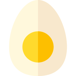 Huevo duro icono