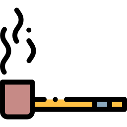 fumando la pipa icona