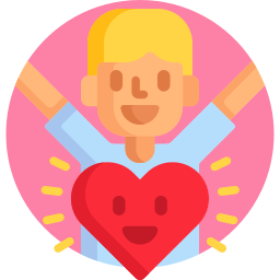 corazón feliz icono