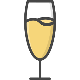 Champagne glass icon