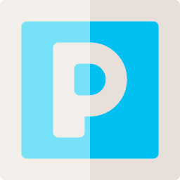 Parking sign icon