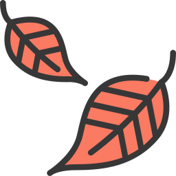 Falling leaves icon