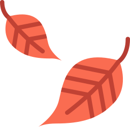 Falling leaves icon