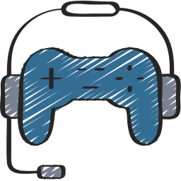controller voor videogames icoon