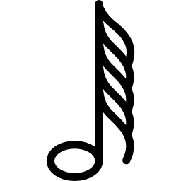 Sixty fourth note icon